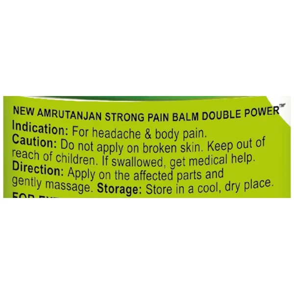 Amrutanjan Strong Pain Balm Double Power 5