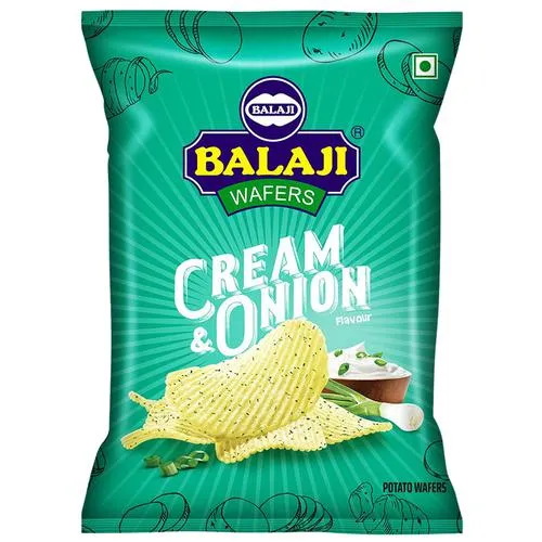 Balaji Wafers Cream & Onion Chips 135gm