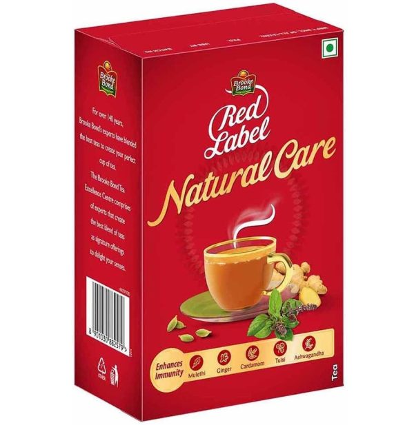 Brooke Bond Red Label Natural Care with 5 Ayurvedic Ingredients 500gm