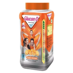 Glucon D Instant Energy Glucose Powder Orange Jar 400gm