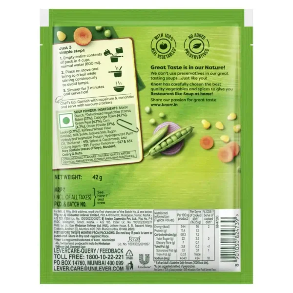 Knorr Mixed Vegetable Soup Mix 45gm 2