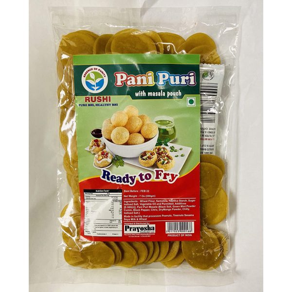 Rushi-Pani-Puri-Pack-of-2-with-Masala-Pouch-Inside-200gm-Ready-to-Fry-Tasty-and-Crunchy-2