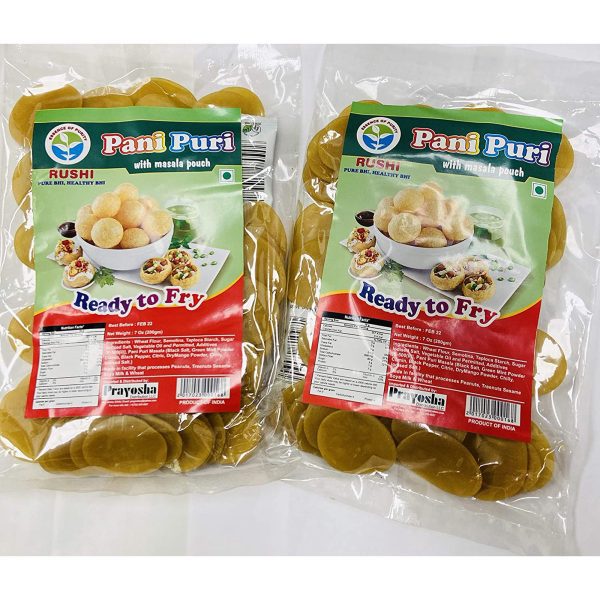 Rushi-Pani-Puri-Pack-of-2-with-Masala-Pouch-Inside-200gm-Ready-to-Fry-Tasty-and-Crunchy