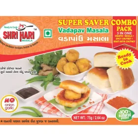 Shri Hari Vadapav Masala + Spicy Chutney + Khati Mithi Chutney 75gm