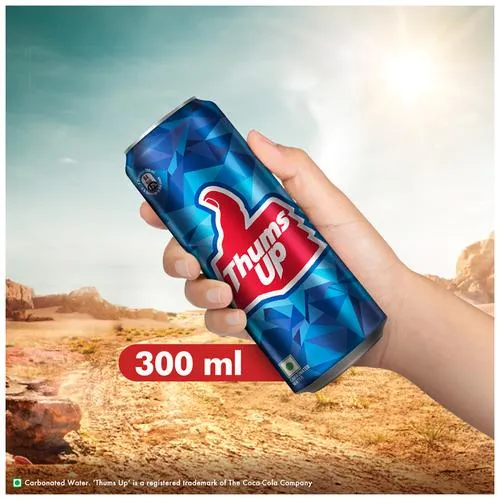 Thums Up Soft Drink, 300 ml Can 2