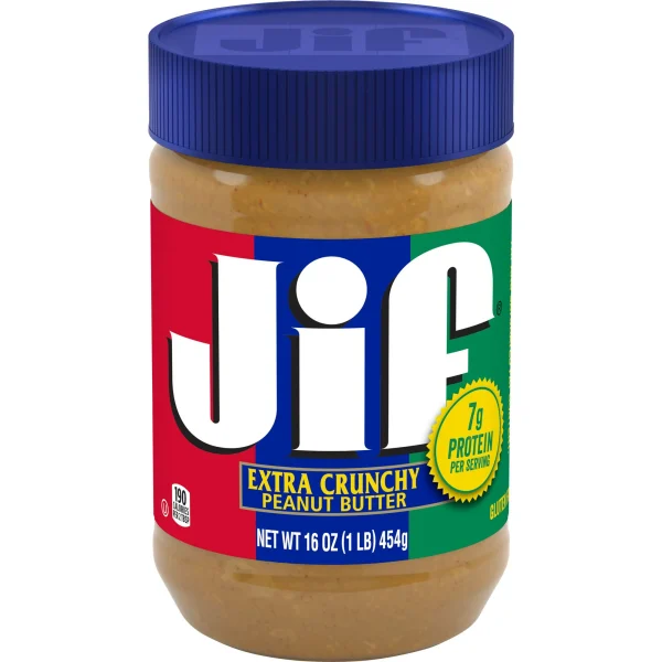 Jif Extra Crunchy Peanut Butter 16oz Jar
