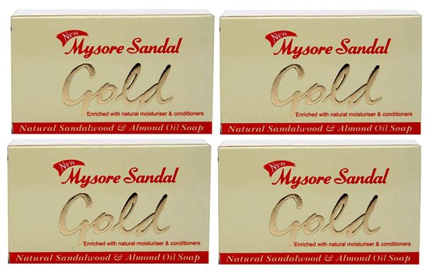 Mysore Sandal Gold Soap 125 Grams Per Unit Pack of 4