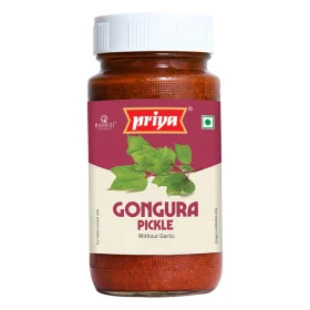 Priya Gongura Pickle Without Garlic 300gm