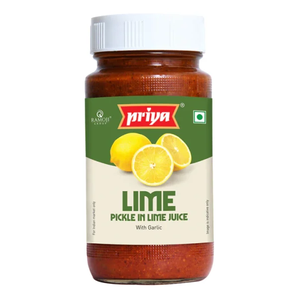 Priya Lime Pickle in Lime Juice with garlic 300gm