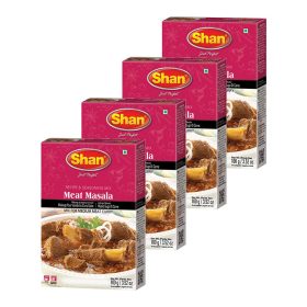 Shan Recipe and Seasoning Mix 3.52oz Meat Masala 100g Pack of 4