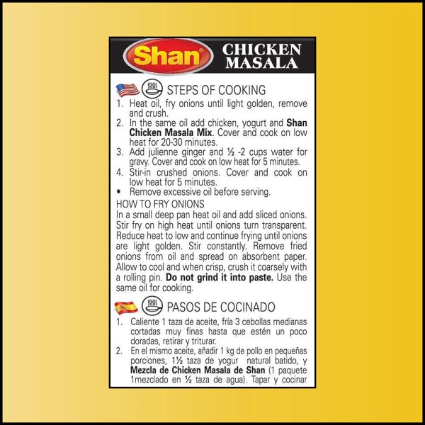Shan Recipe and Seasoning Mix Chicken Masala 1.76 oz 50g 4