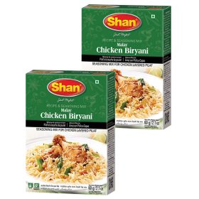 Shan Recipe and Seasoning Mix Malay Chicken Biryani 2.11 oz 60g Pack of 2