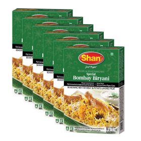 Shan Recipe and Seasoning Mix Special Bombay Biryani 2.11oz 60g Pack of 6