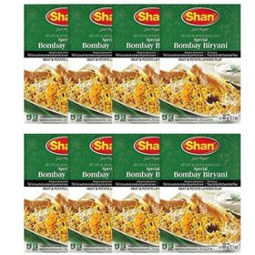 Shan Recipe and Seasoning Mix Special Bombay Biryani 2.11oz 60g Pack of 8