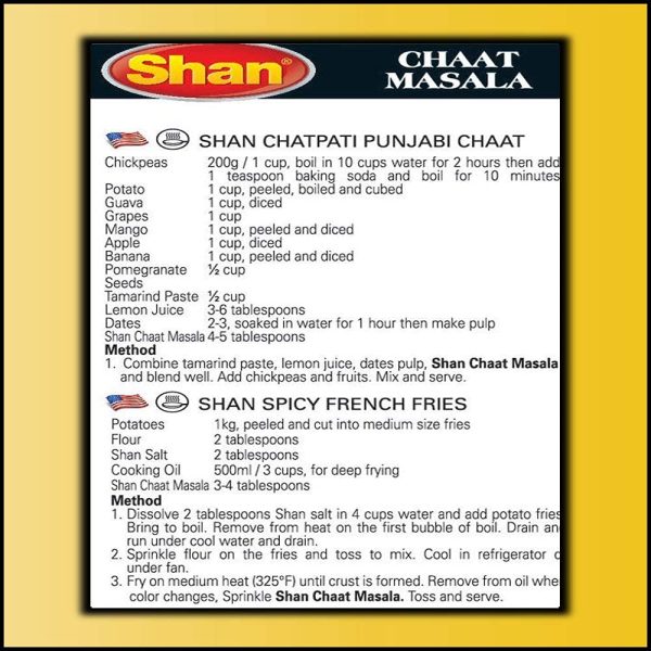Shan Seasoning Mix Chaat Masala 3.52 oz 100g 4