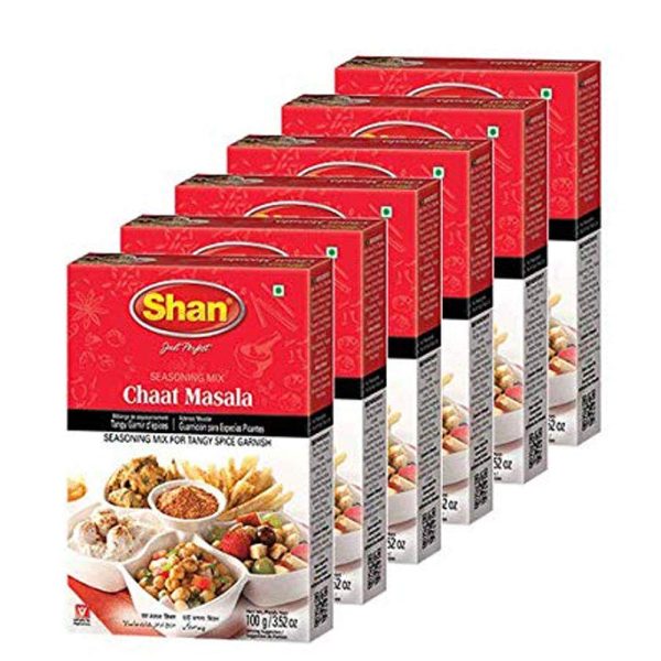 Shan Seasoning Mix Chaat Masala 3.52 oz 100g Pack of 6