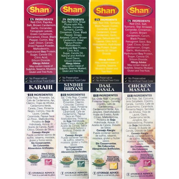 Shan Spice Mix Combo Chicken Masala Karahi Daal Masala Sindhi Biryani 2