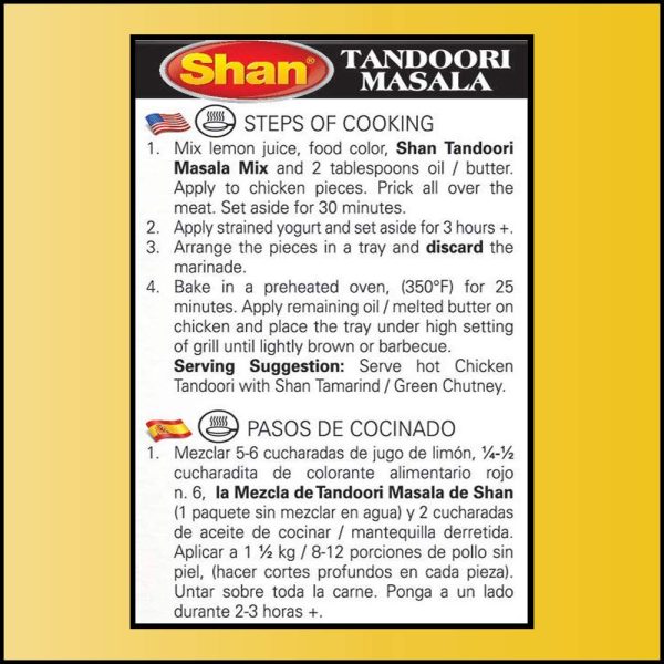 Shan Tandoori Recipe and Seasoning Mix 1.76 oz 50g 4