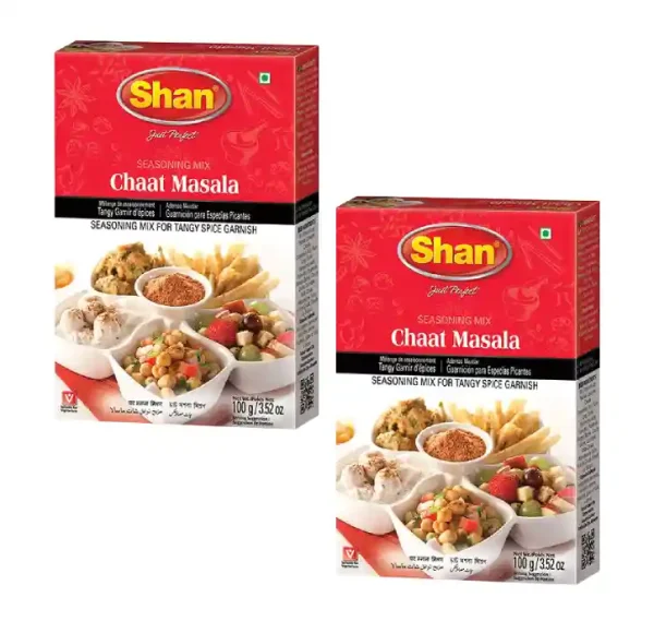 Shan Seasoning Mix Chaat Masala 3.52 oz 100g pack of 2