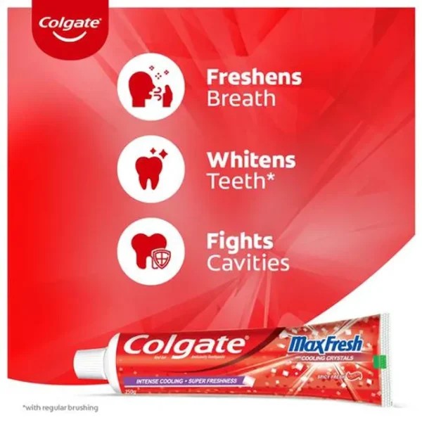 Colgate Max Fresh Red Gel Toothpaste 150gm 4