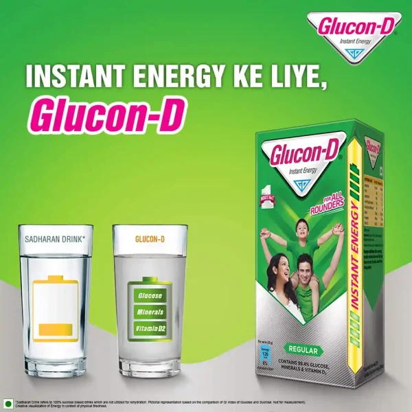 Glucon D Instant Energy Glucose Powder 500gm 3