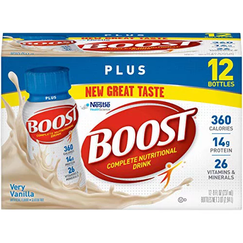 Boost Plus Complete Nutritional Drink, Very Vanilla