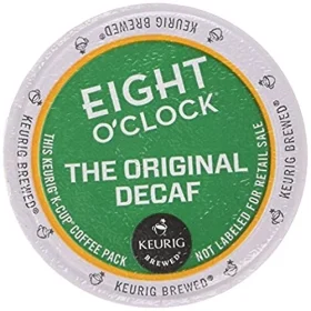 Eight O'Clock Decaf Original Medium Roast, Keurig Coffee Pods