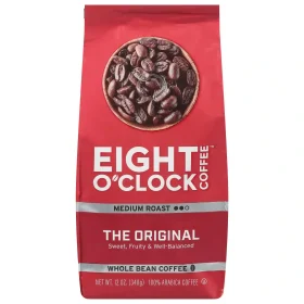 Eight O'Clock The Original Medium Roast Whole Bean Coffee 12 Oz