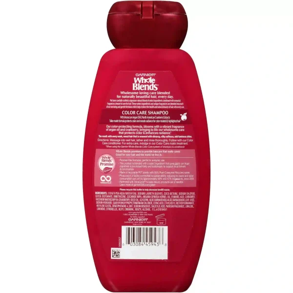 Garnier Whole Blends Color Care Shampoo with Argan Oil and Cranberry, 12.5 fl oz 2