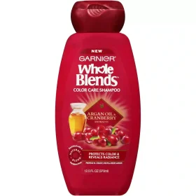Garnier Whole Blends Color Care Shampoo with Argan Oil and Cranberry, 12.5 fl oz