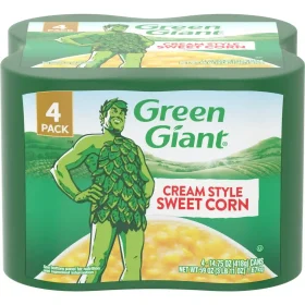 Green Giant Cream Style Sweet Corn, Shelf Stable, 4 Pack, 14.75oz