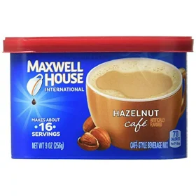 Maxwell House International Cafe Hazelnut Instant Coffee (9oz Canisters)