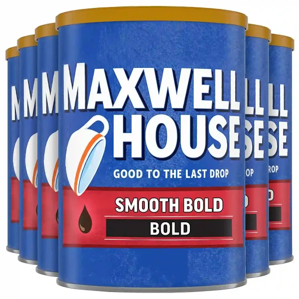 Maxwell House Smooth Bold Dark Roast Ground Coffee (6 ct pack, 11.5oz Canisters)