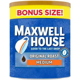 Maxwell House The Original Roast Medium Roast Ground Coffee Bonus Size, 36.8oz Canister