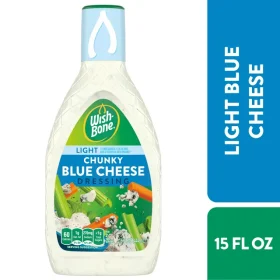 Wish Bone Light Chunky Blue Cheese Dressing, 15 FL OZ