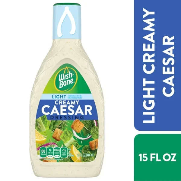 Wish Bone Light Creamy Caesar Dressing, 15 FL OZ