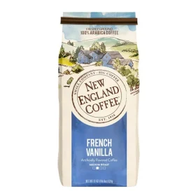 New England Coffee French Vanilla Ground Coffee, 22 oz